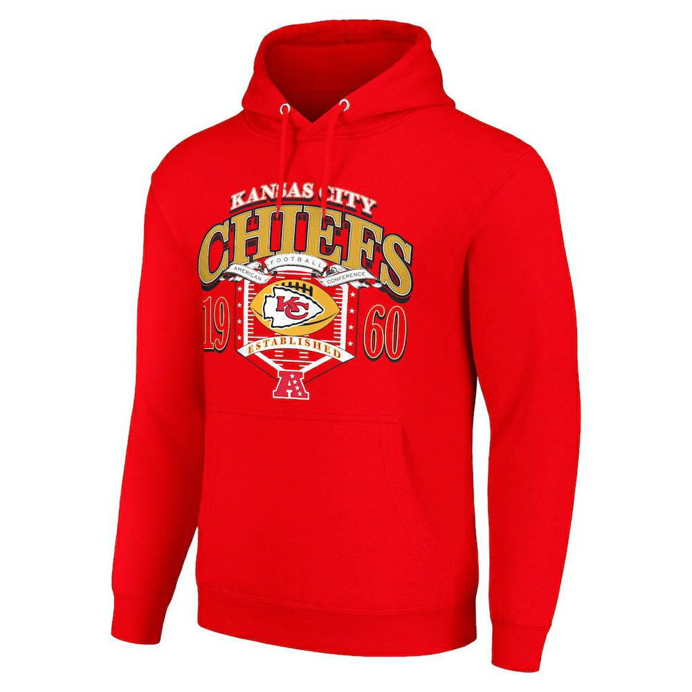 Kansas City Chiefs Starter 80s Retro Pullover Hoodie - Red on sale