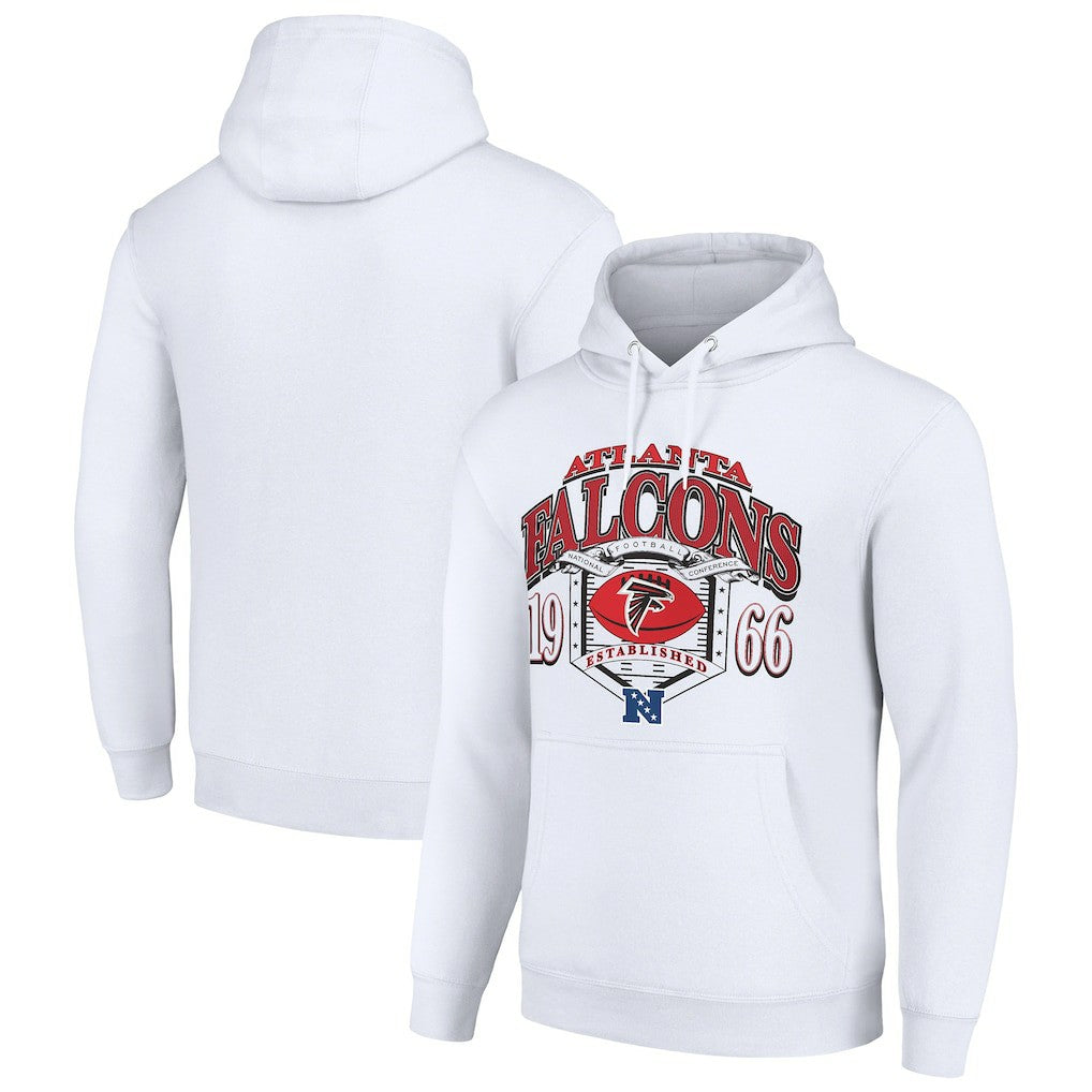 Atlanta Falcons Starter 80s Retro Pullover Hoodie - White outlet