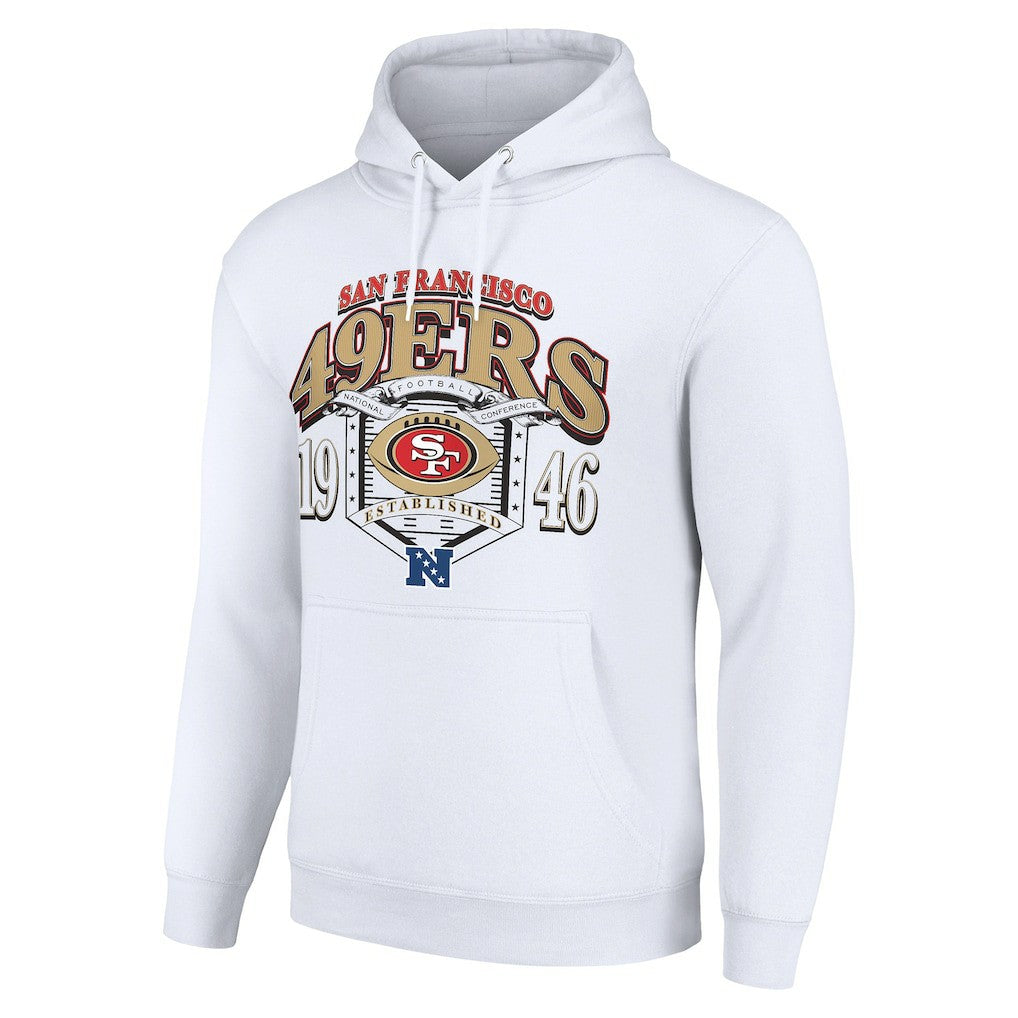 San Francisco 49ers Starter 80s Retro Pullover Hoodie - White outlet