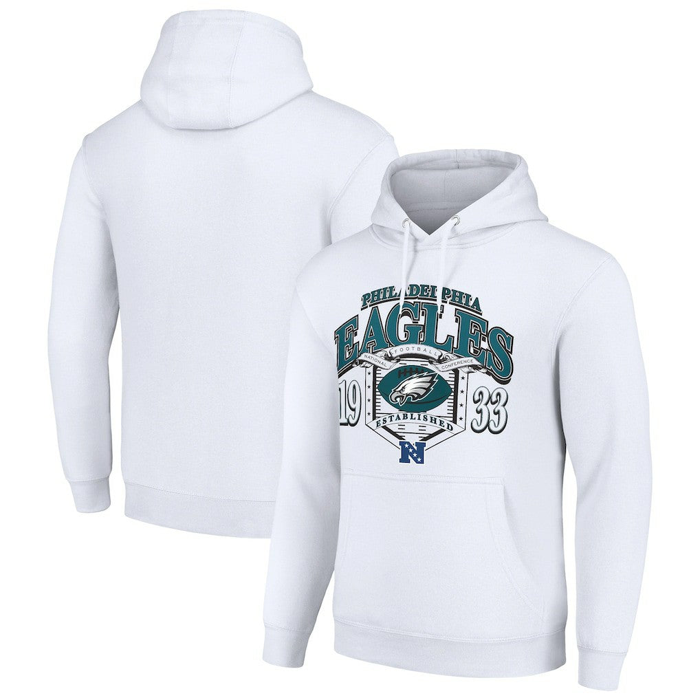 Philadelphia Eagles Starter 80s Retro Pullover Hoodie - White cheap