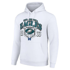 Philadelphia Eagles Starter 80s Retro Pullover Hoodie - White cheap