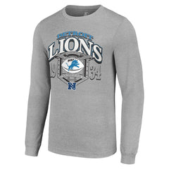 Detroit Lions Starter Retro Long Sleeve Graphic T-Shirt - Heather Gray outlet