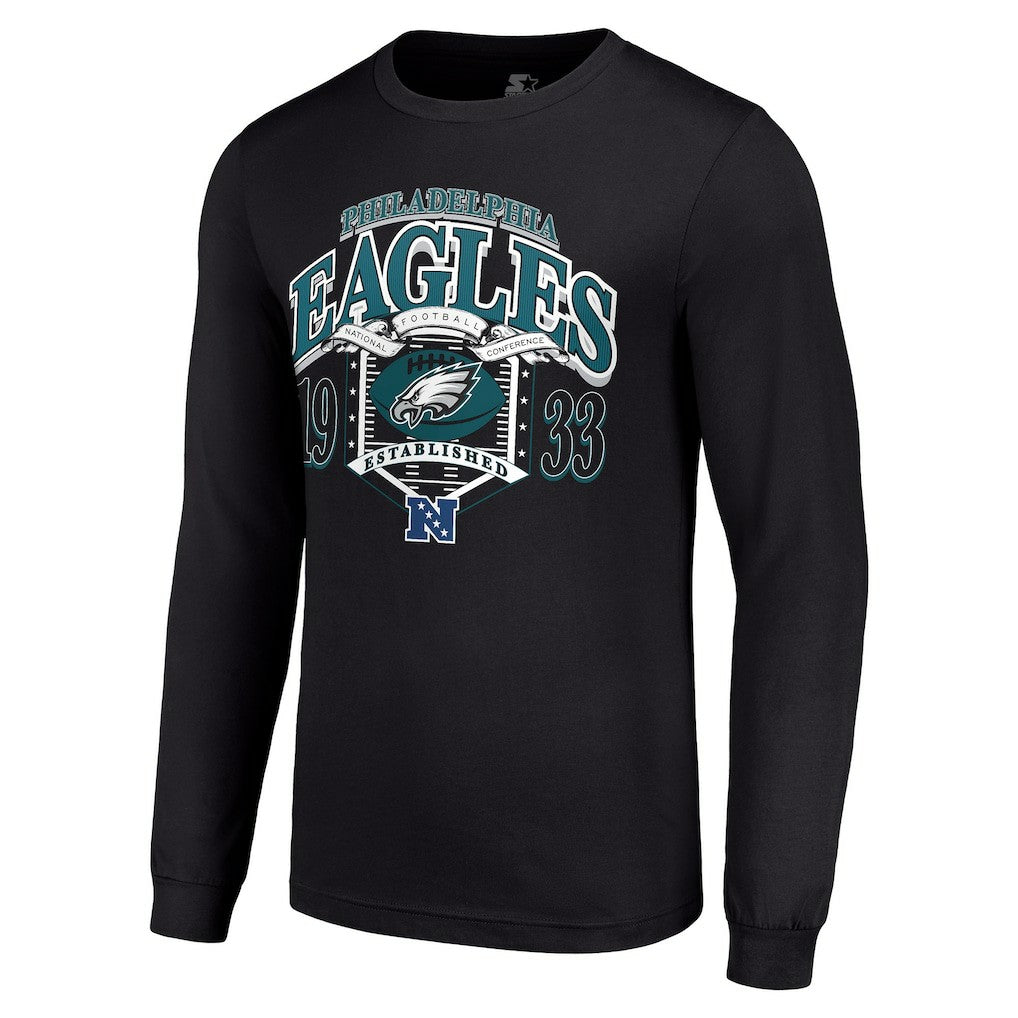 Philadelphia Eagles Starter Retro Long Sleeve Graphic T-Shirt - Black online