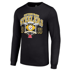 Pittsburgh Steelers Starter Retro Long Sleeve Graphic T-Shirt - Black cheap