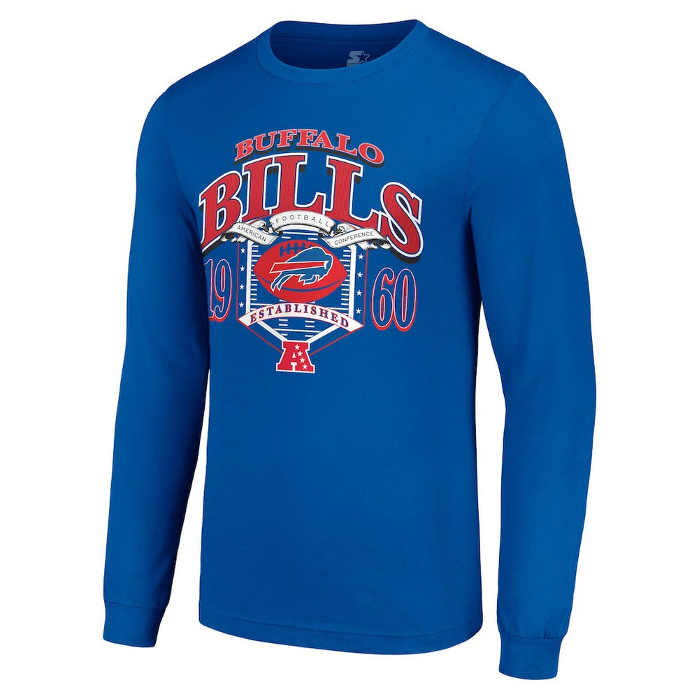 Buffalo Bills Starter Retro Long Sleeve Graphic T-Shirt - Royal cheap