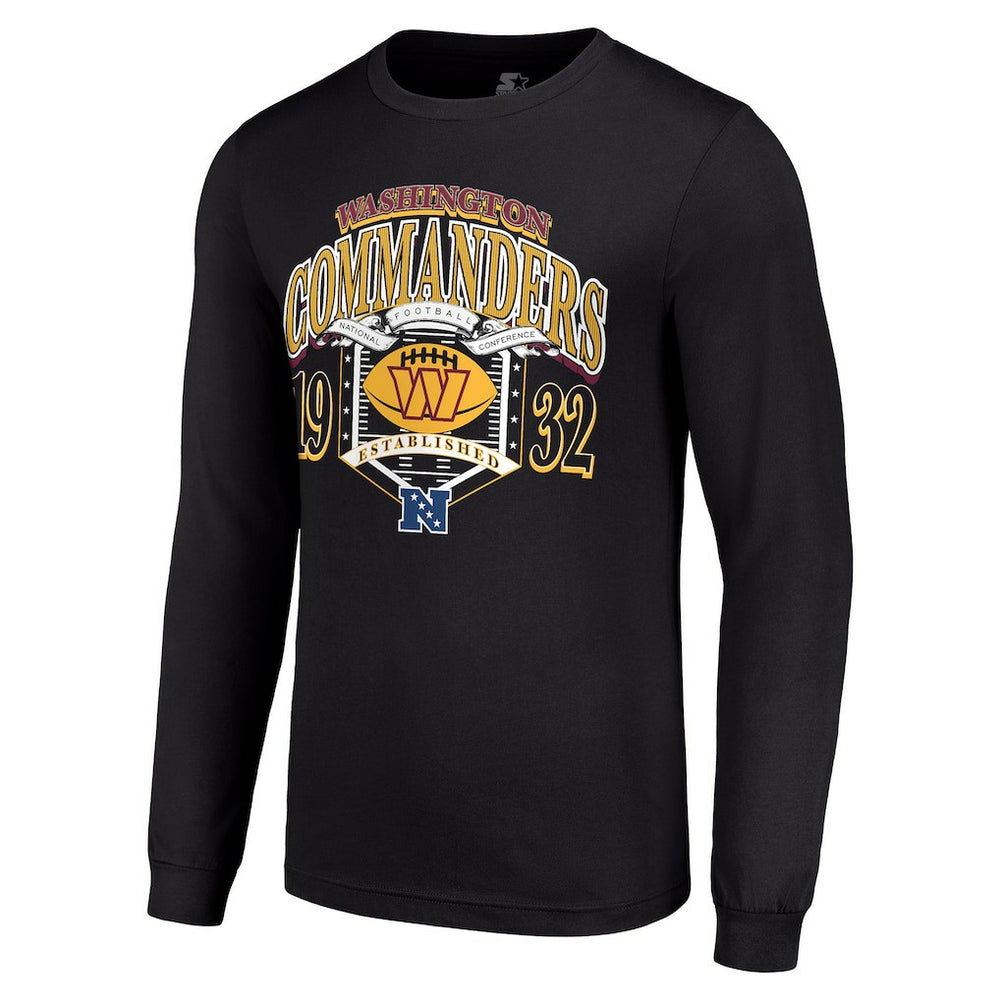Washington Commanders Starter Retro Long Sleeve Graphic T-Shirt - Black online