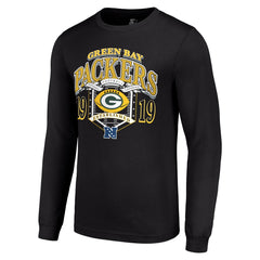Green Bay Packers Starter Retro Long Sleeve Graphic T-Shirt - Black cheap