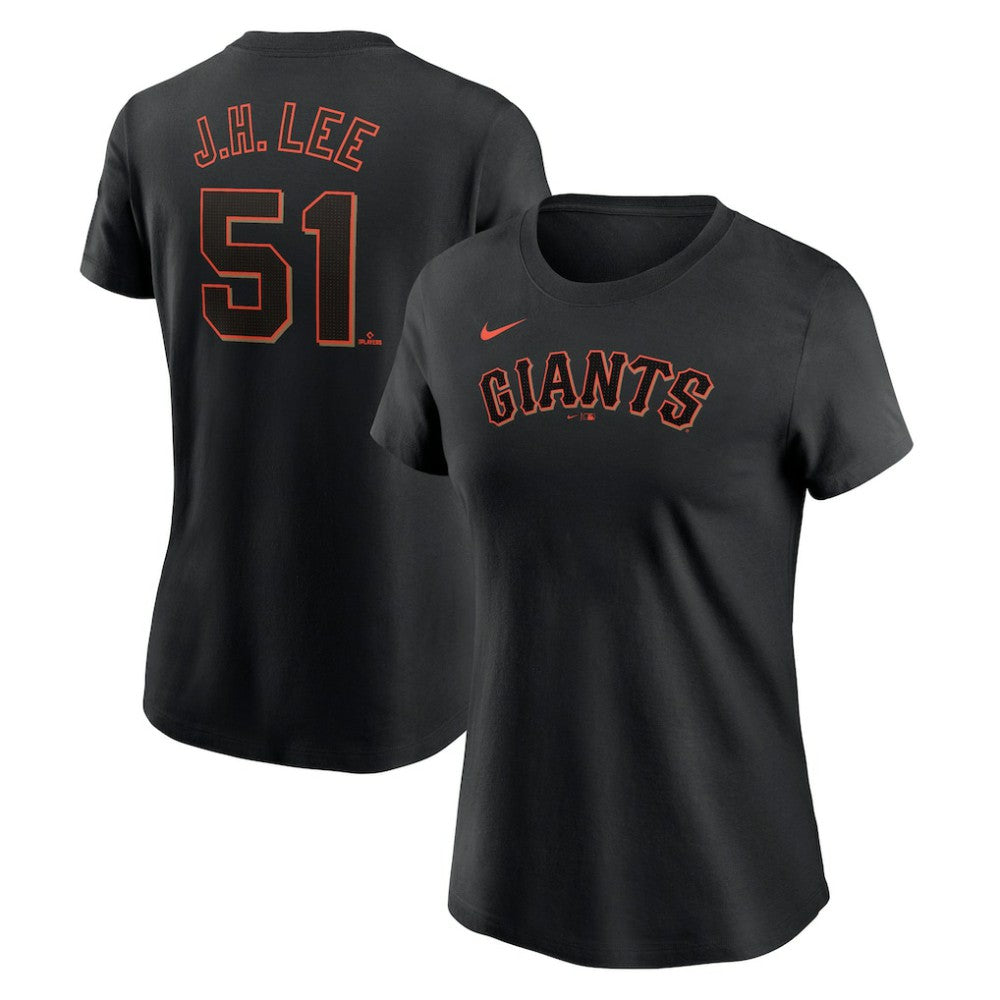 Jung Hoo Lee San Francisco Giants Women's Cooperstown Collection Fuse Name & Number T-Shirt - Black | Nike