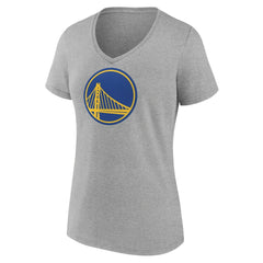 Golden State Warriors Women's Primary Logo V-Neck T-Shirt - Gray outlet