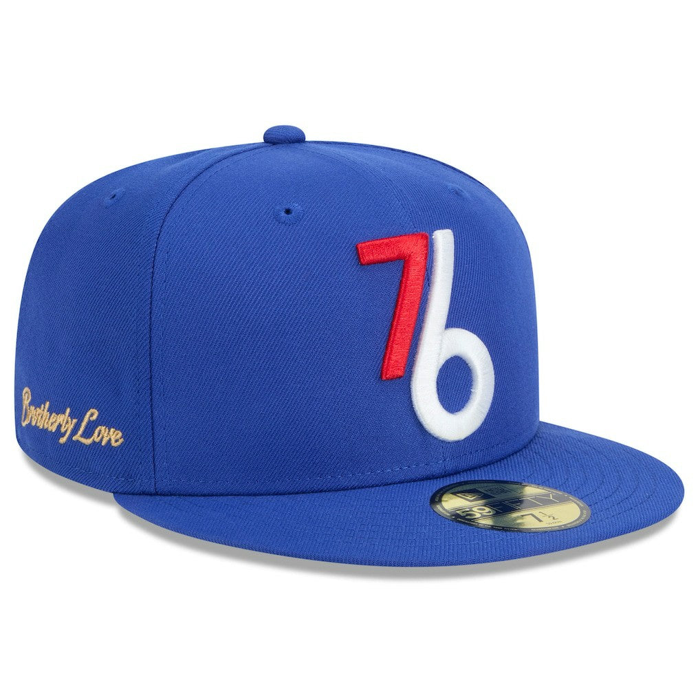 Philadelphia 76ers 2024/25 City Edition Alternate 59FIFTY Fitted Hat - Royal | New Era shop