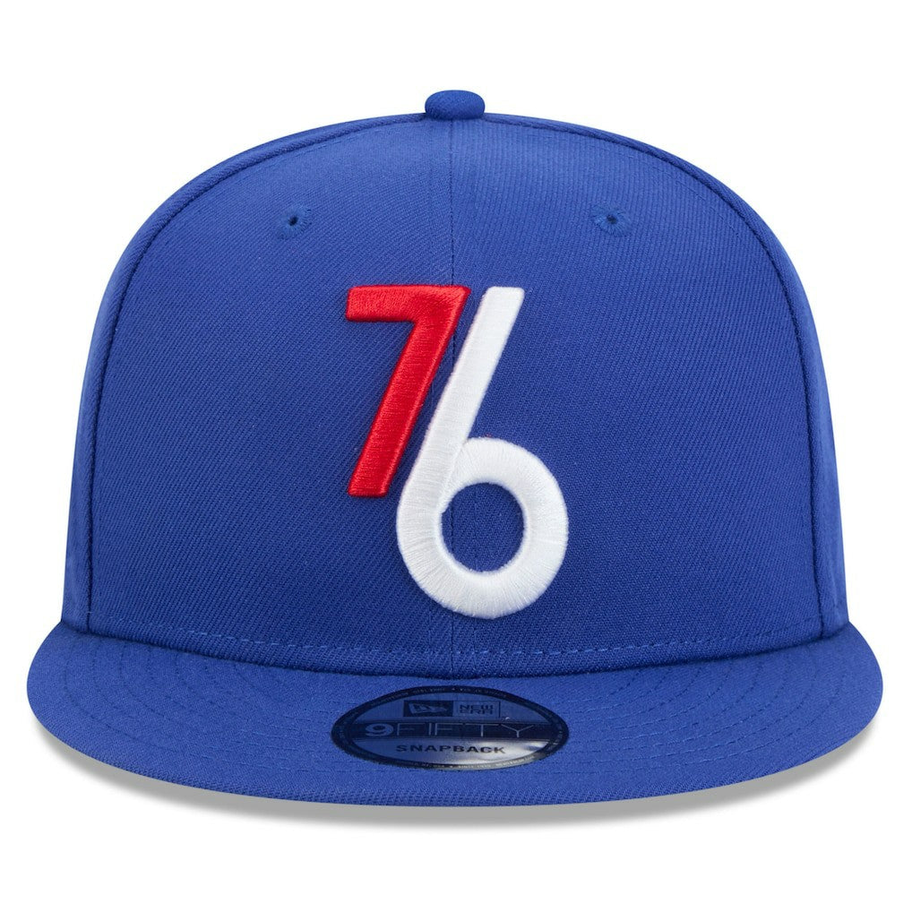 Philadelphia 76ers 2024/25 City Edition Alternate 9FIFTY Snapback Hat - Royal | New Era on sale