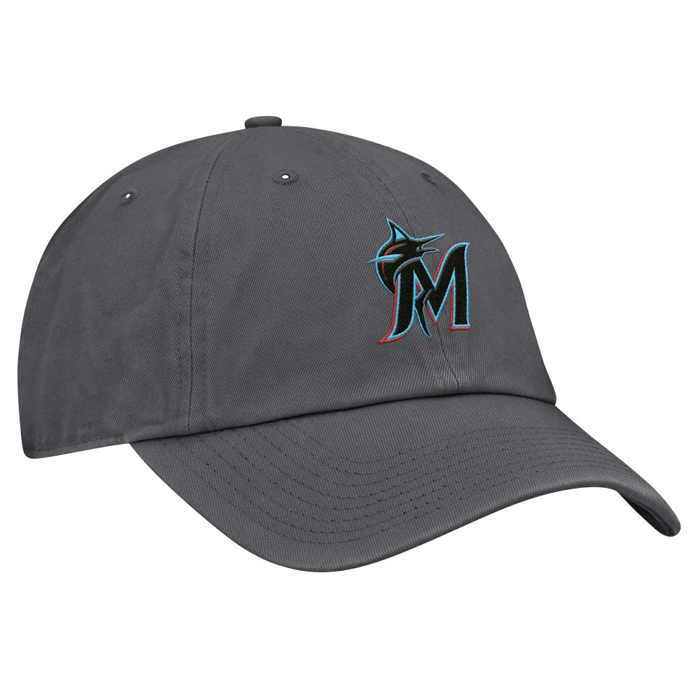 Miami Marlins Club Adjustable Hat - Gray | Nike