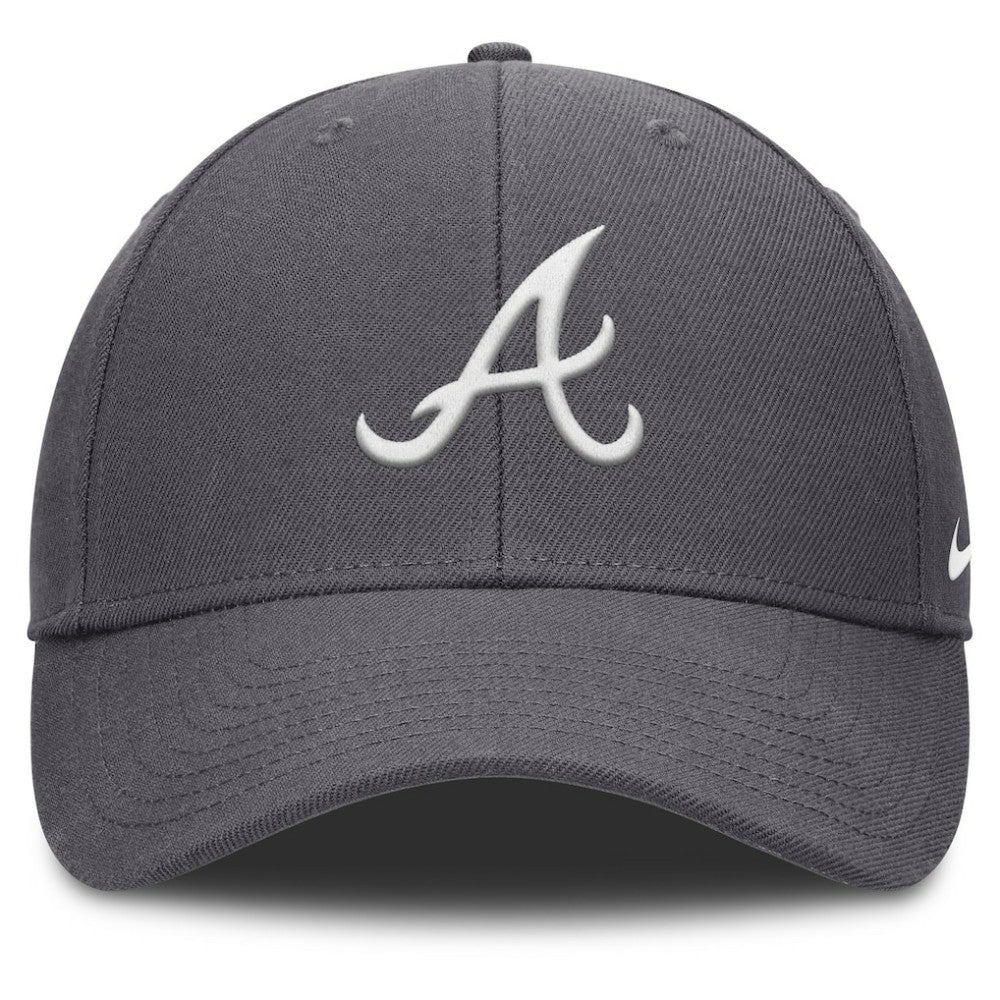 Atlanta Braves Club Performance Adjustable Hat - Gray | Nike