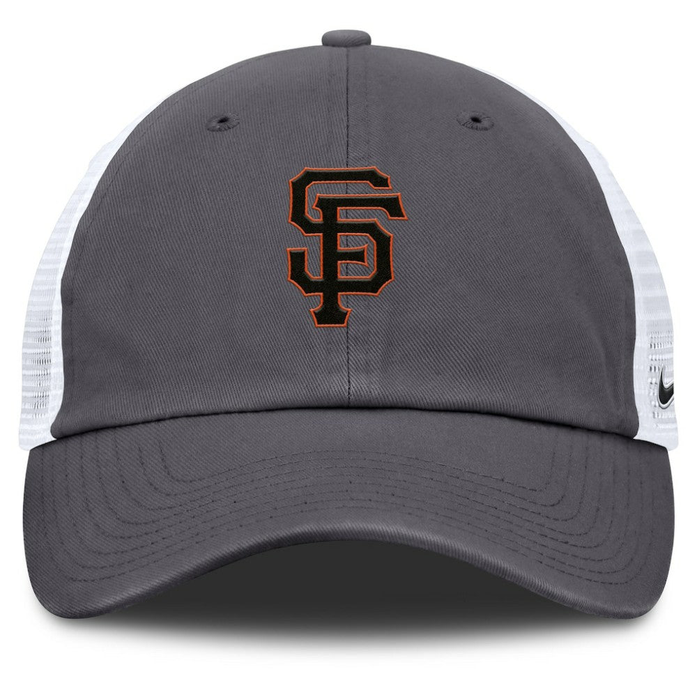 San Francisco Giants Adjustable Trucker Hat - Gray | Nike