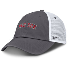 Boston Red Sox Wordmark Club Adjustable Trucker Hat - Gray | Nike