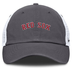 Boston Red Sox Wordmark Club Adjustable Trucker Hat - Gray | Nike