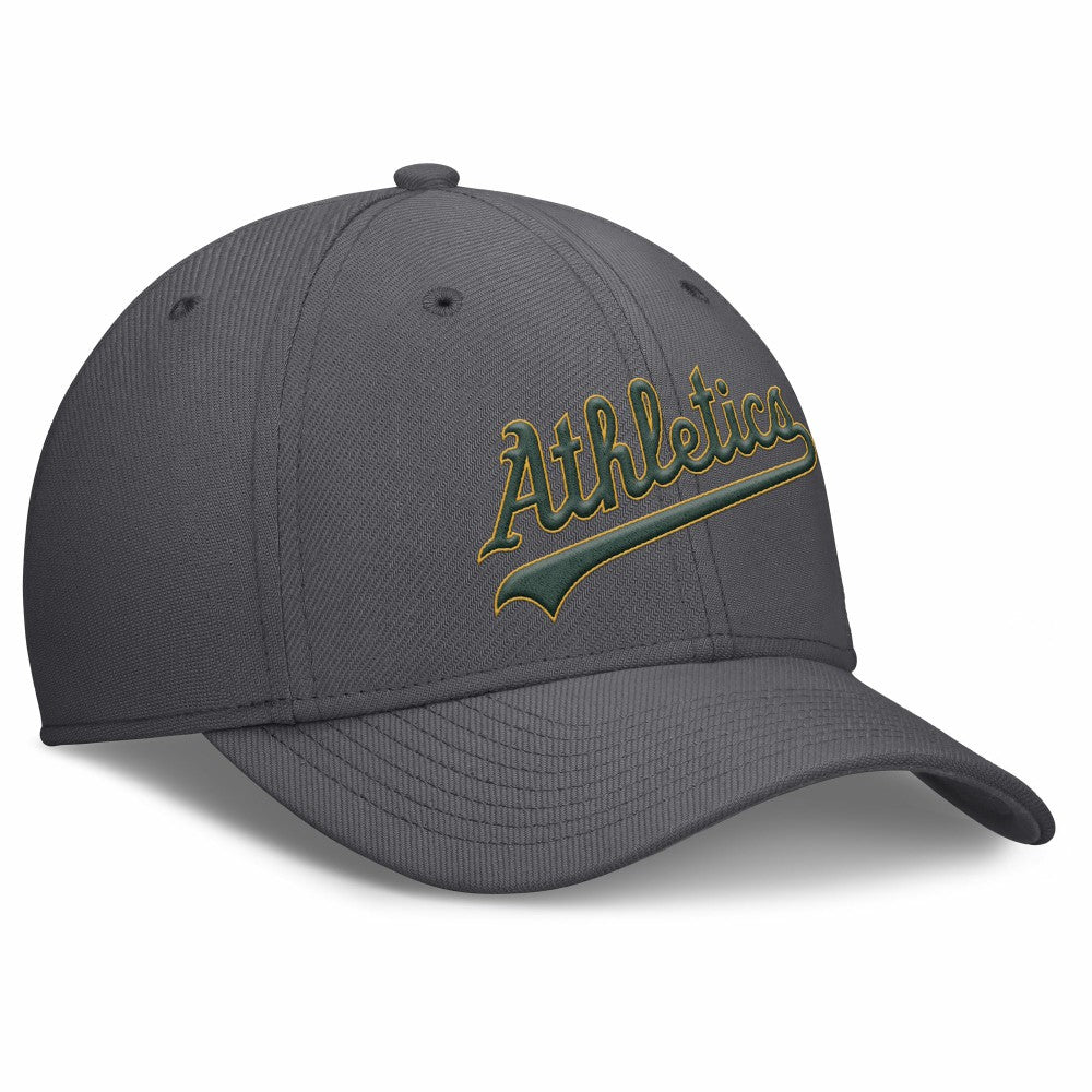 Athletics Swoosh Performance Flex Hat - Gray | Nike