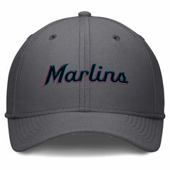 Miami Marlins Swoosh Performance Flex Hat - Gray | Nike