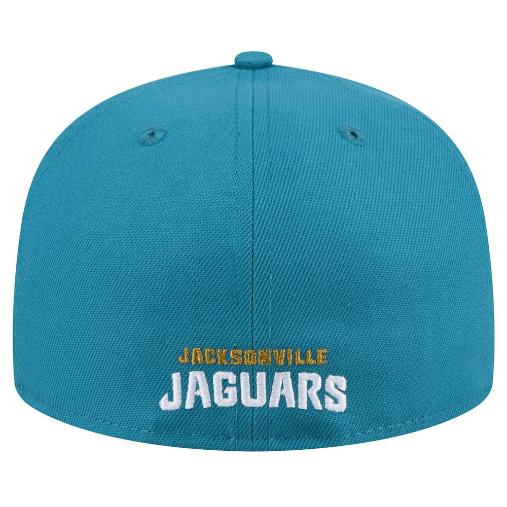 Jacksonville Jaguars New Era Throwback Logo Omaha 59FIFTY Fitted Hat - Teal cheap
