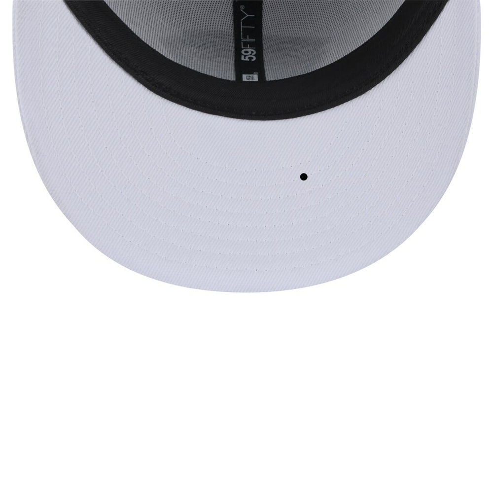 Jacksonville Jaguars New Era Throwback Logo Omaha 59FIFTY Fitted Hat - White discount