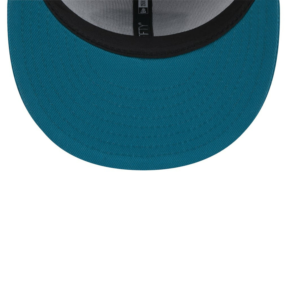 Jacksonville Jaguars New Era Throwback Logo Flipside Two-Tone 59FIFTY Fitted Hat - White/Teal sale