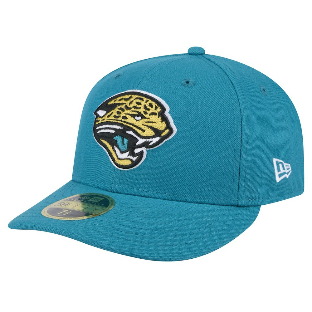 Jacksonville Jaguars New Era Throwback Logo Omaha Low Profile 59FIFTY Fitted Hat - Teal sale
