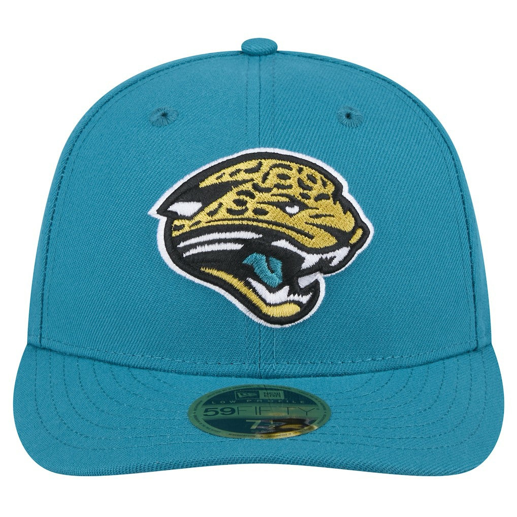 Jacksonville Jaguars New Era Throwback Logo Omaha Low Profile 59FIFTY Fitted Hat - Teal sale