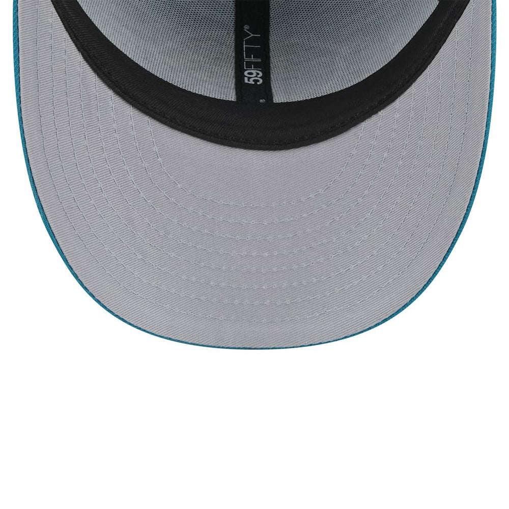 Jacksonville Jaguars New Era Throwback Logo Omaha Low Profile 59FIFTY Fitted Hat - Teal sale