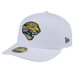 Jacksonville Jaguars New Era Throwback Logo Omaha Low Profile 59FIFTY Fitted Hat - White on sale