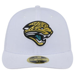 Jacksonville Jaguars New Era Throwback Logo Omaha Low Profile 59FIFTY Fitted Hat - White on sale