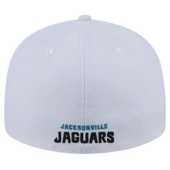 Jacksonville Jaguars New Era Throwback Logo Omaha Low Profile 59FIFTY Fitted Hat - White on sale