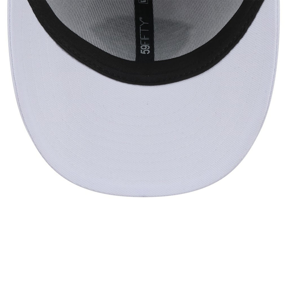 Jacksonville Jaguars New Era Throwback Logo Omaha Low Profile 59FIFTY Fitted Hat - White on sale
