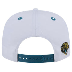 Jacksonville Jaguars New Era Throwback Sparky Original Fit 9FIFTY Snapback Hat - White/Teal for sale