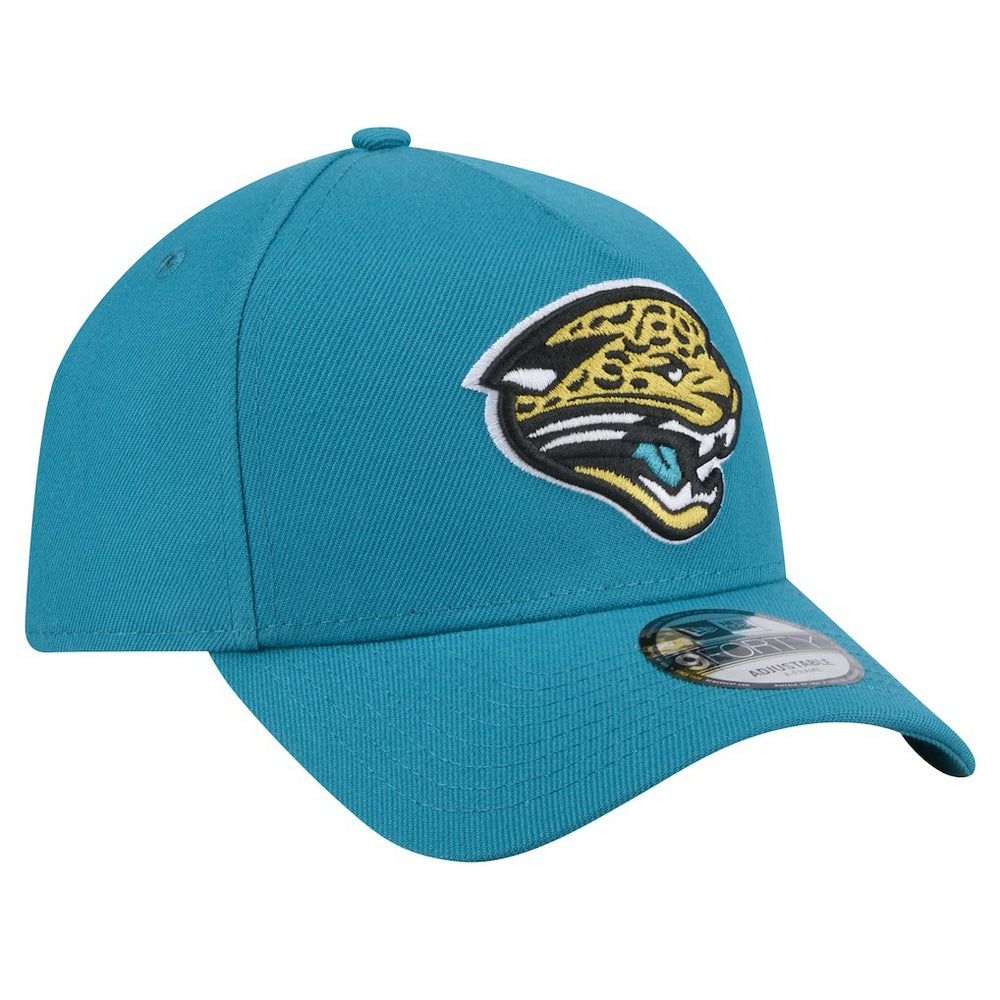 Jacksonville Jaguars New Era Throwback Logo Standard A-Frame 9FORTY Adjustable Hat - Teal for sale
