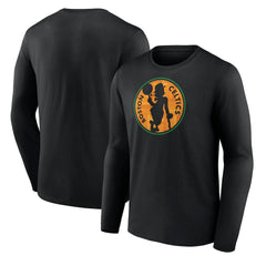 Boston Celtics Hardwood Long Sleeve T-Shirt - Black discount
