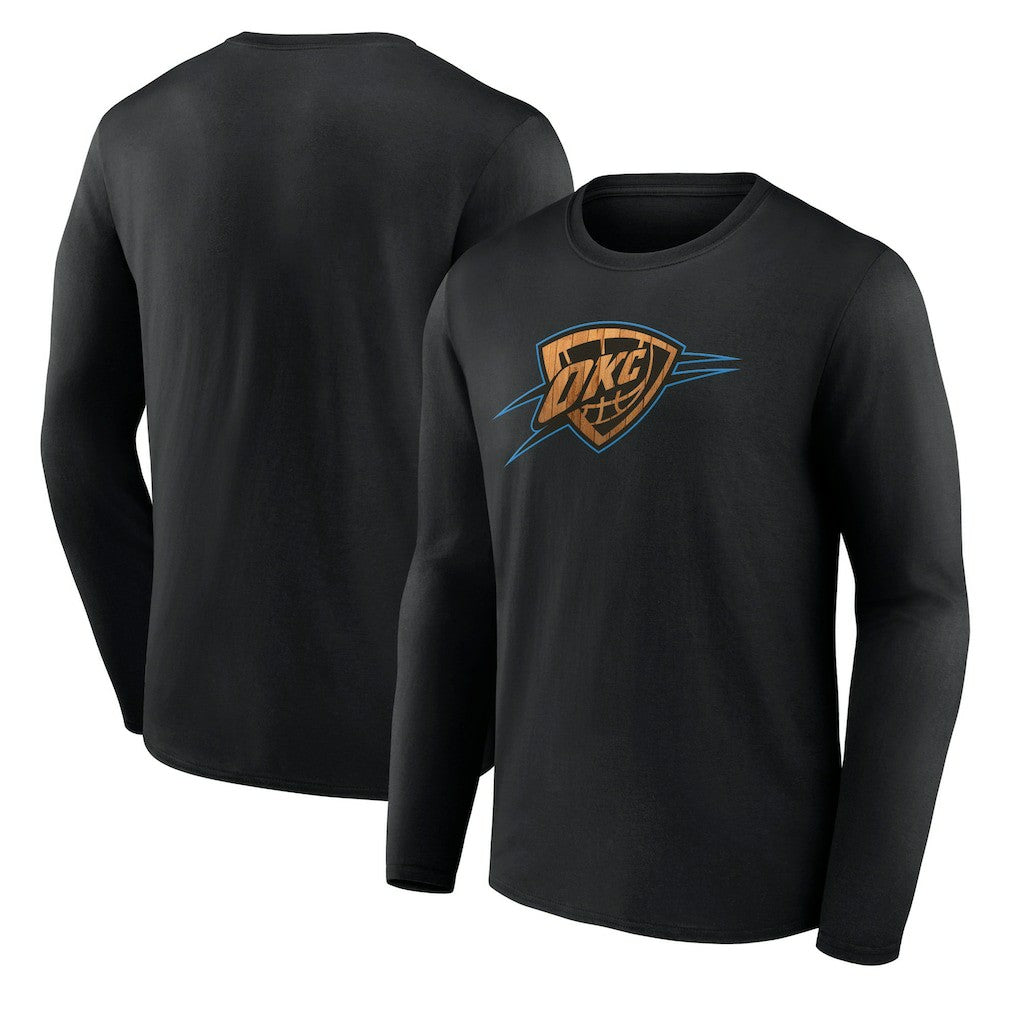 Oklahoma City Thunder Hardwood Long Sleeve T-Shirt - Black sale