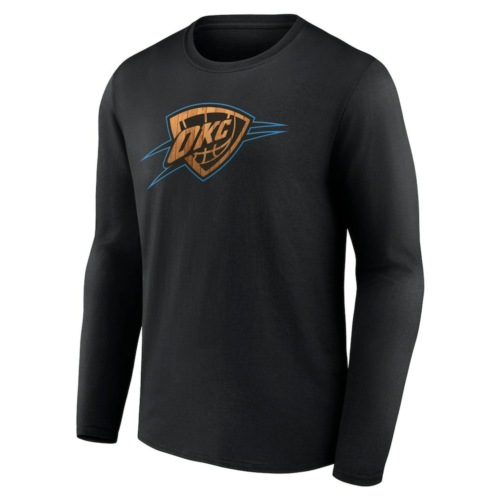 Oklahoma City Thunder Hardwood Long Sleeve T-Shirt - Black sale