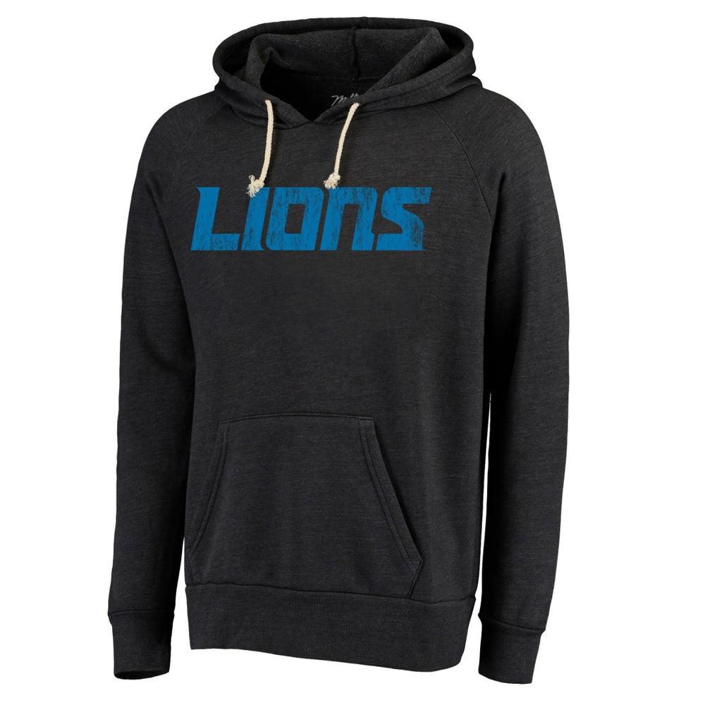 Detroit Lions Majestic Threads Raglan Tri-Blend Pullover Hoodie - Black online