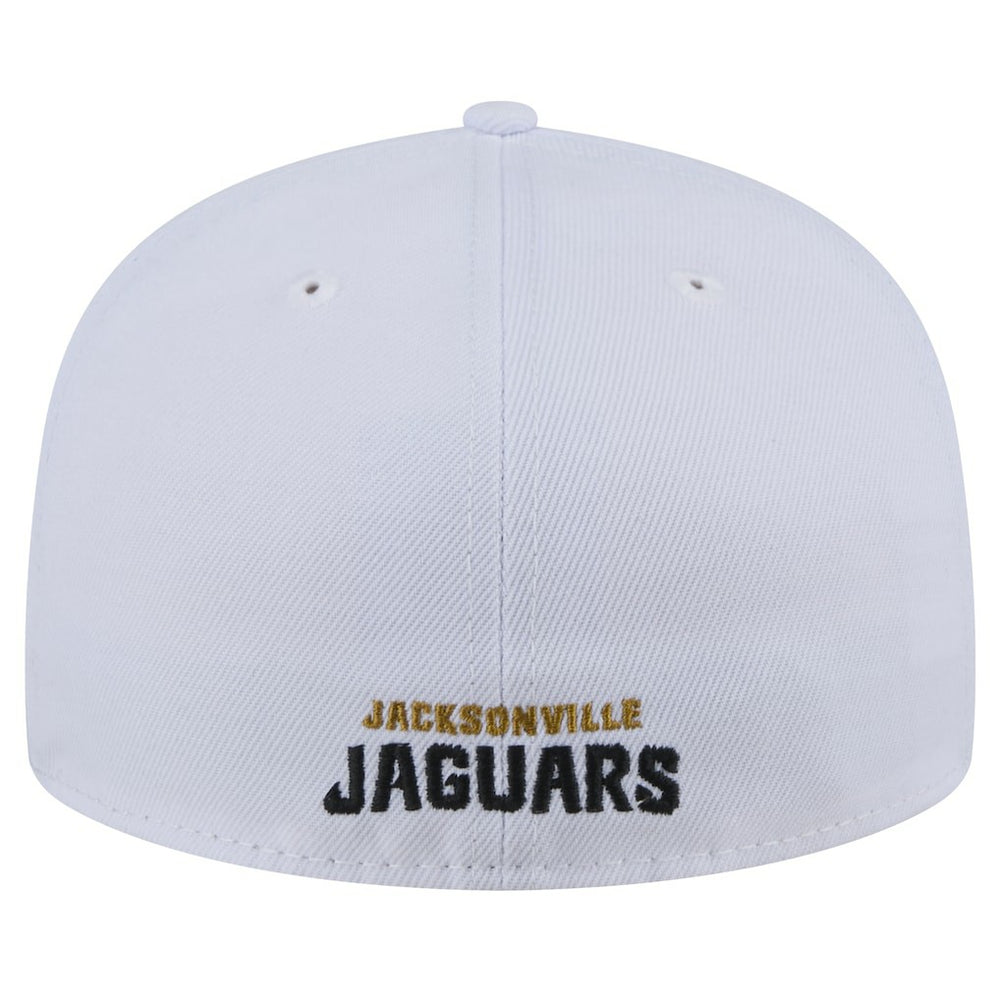 Jacksonville Jaguars New Era Throwback Crawl Omaha 59FIFTY Fitted Hat - White sale