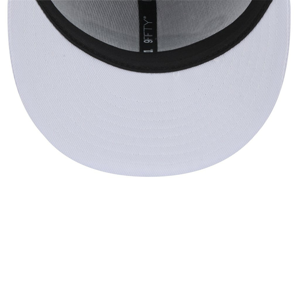 Jacksonville Jaguars New Era Throwback Crawl Standard 9FIFTY Snapback Hat - White online