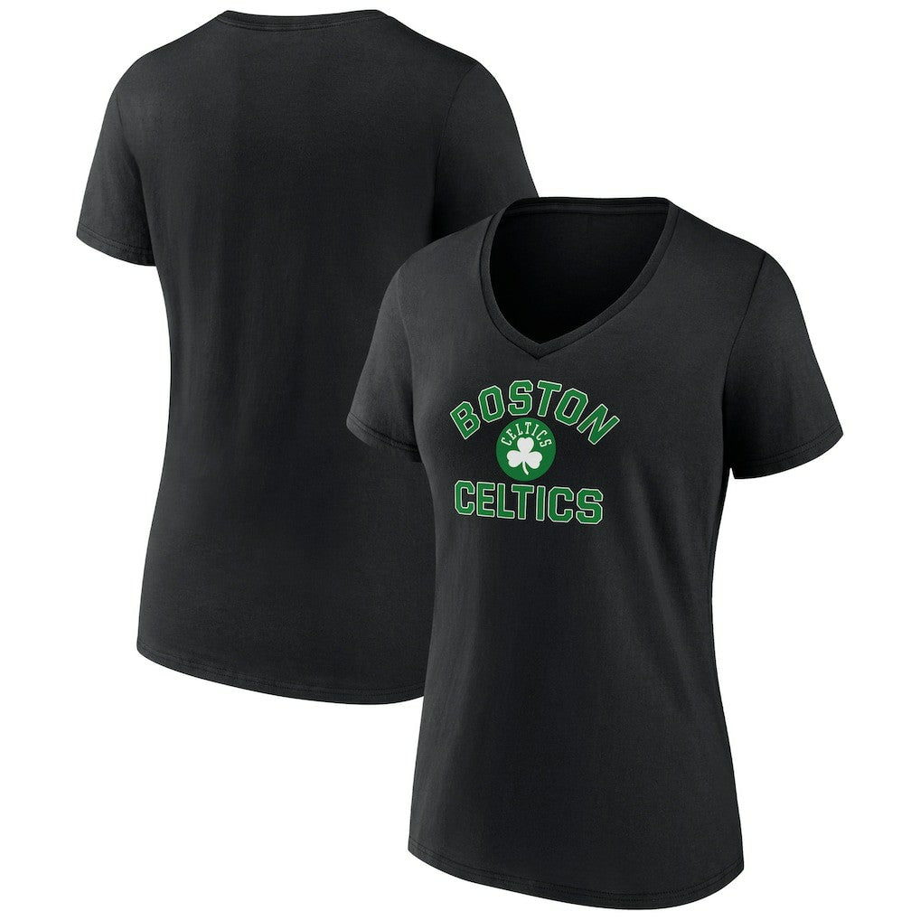 Boston Celtics Women's Overtime V-Neck T-Shirt - Black for sale