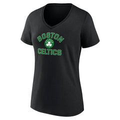 Boston Celtics Women's Overtime V-Neck T-Shirt - Black for sale