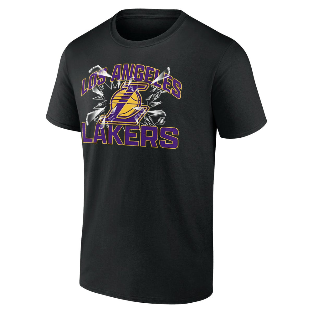 Los Angeles Lakers Shattered T-Shirt - Black on sale