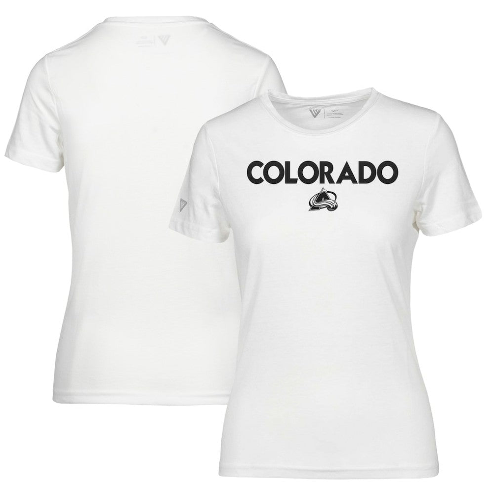 Colorado Avalanche Levelwear Women's Maddox City Capsule T-Shirt White