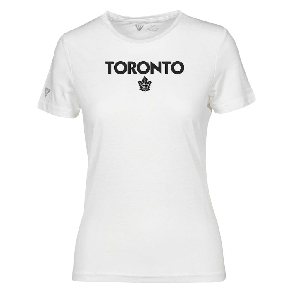 Toronto Maple Leafs Levelwear Women's Maddox City Capsule T-Shirt White