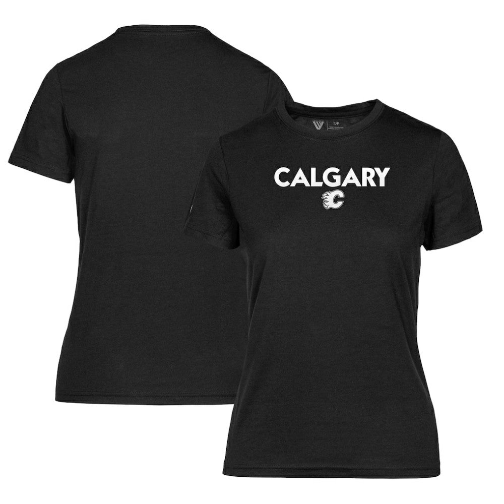 Calgary Flames Levelwear Women's Maddox City Capsule T-Shirt Black