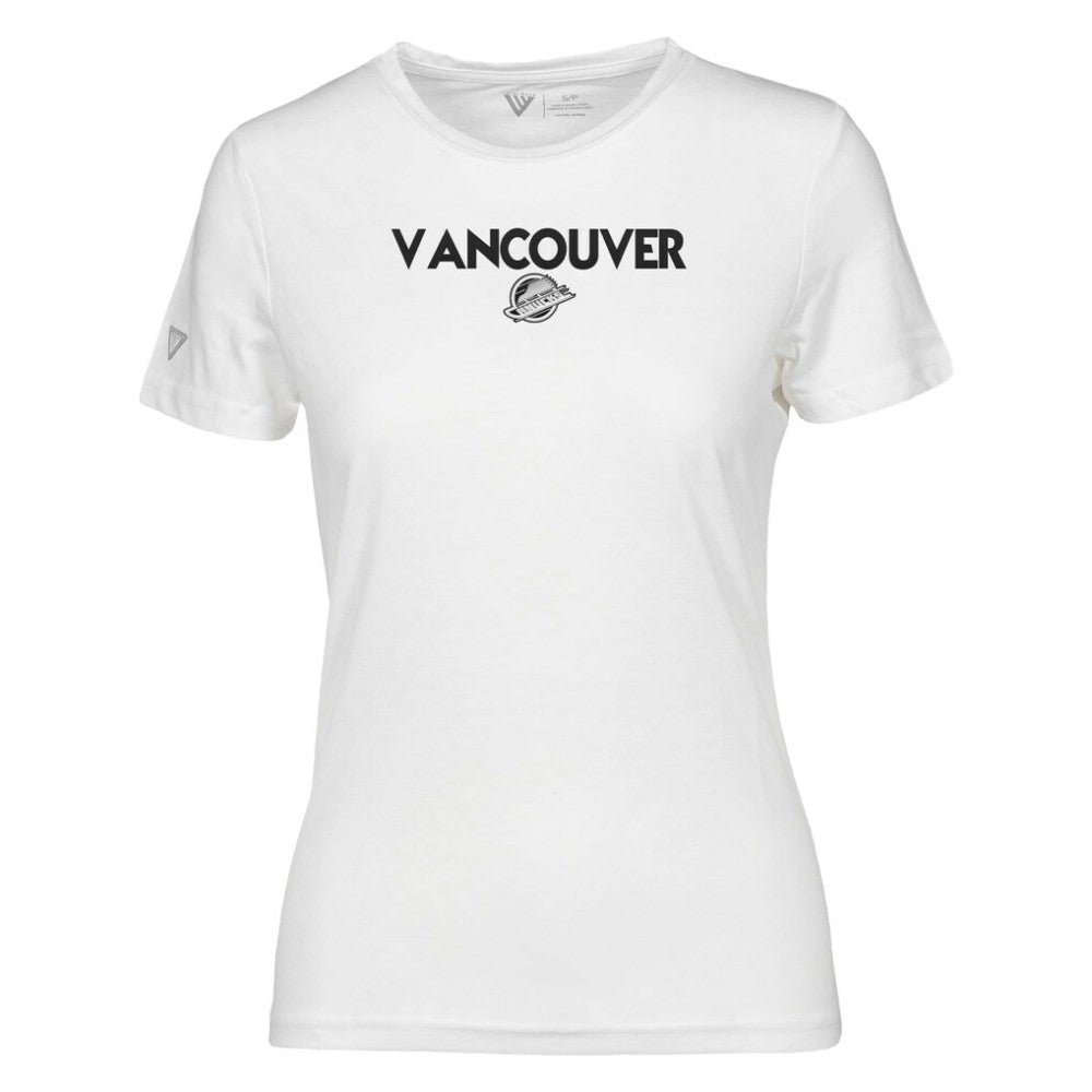 Vancouver Canucks Levelwear Women's Maddox City Capsule T-Shirt White