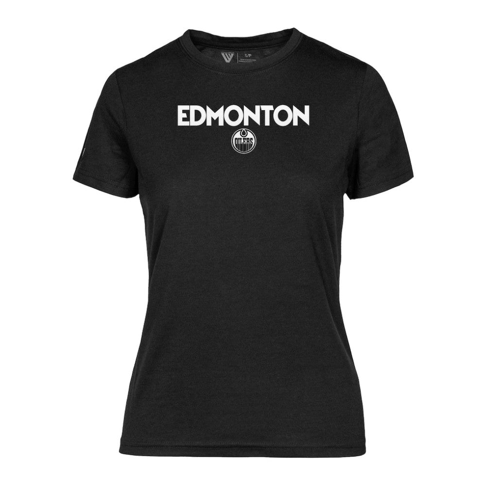 Edmonton Oilers Levelwear Women's Maddox City Capsule T-Shirt Black