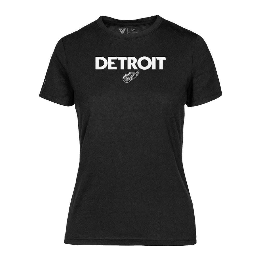 Detroit Red Wings Levelwear Women's Maddox City Capsule T-Shirt Black