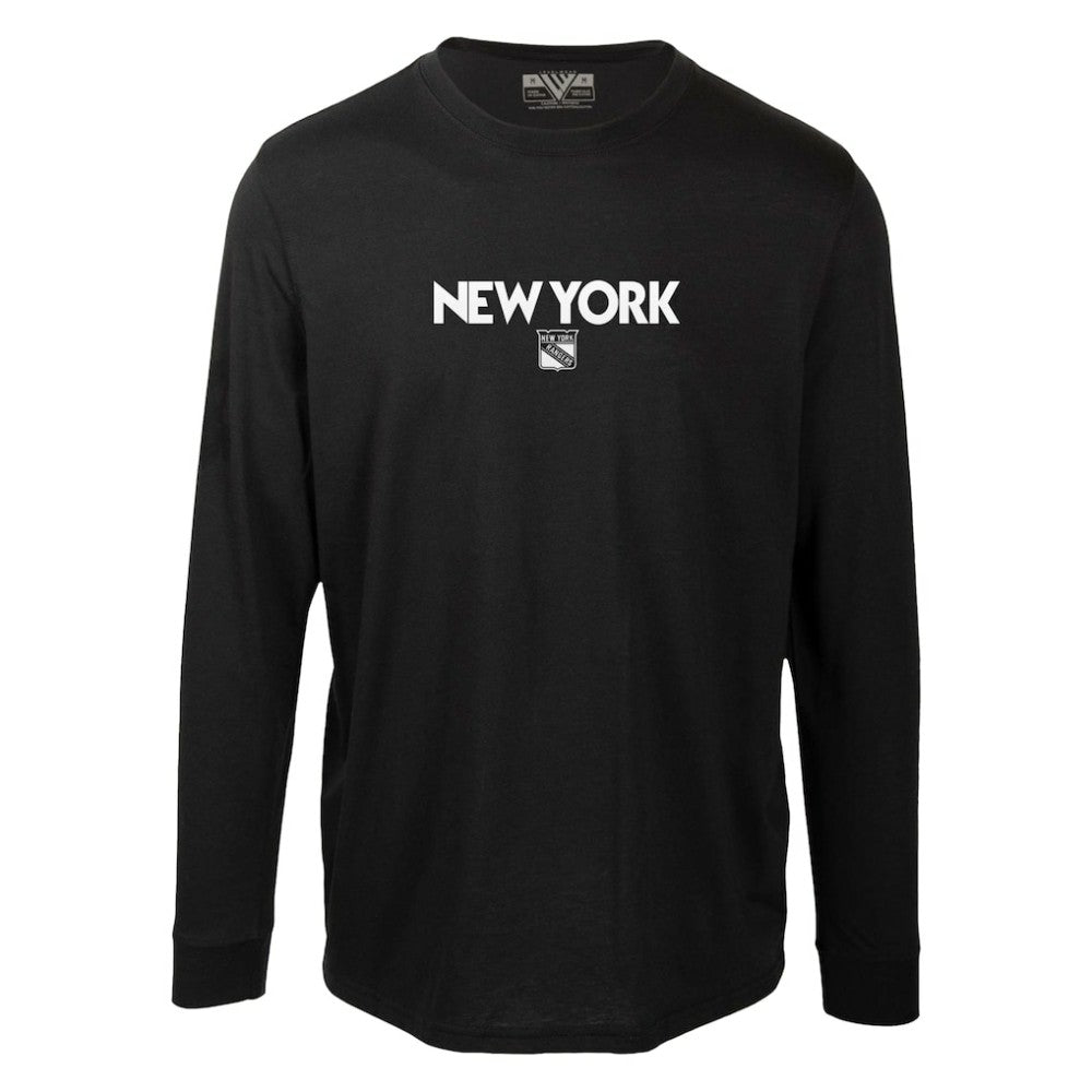 New York Rangers Levelwear Oscar City Capsule Long Sleeve T-Shirt Black